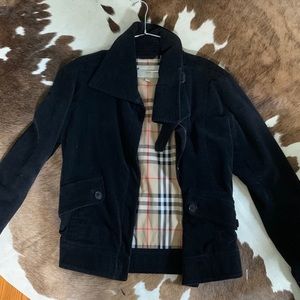 Burberry Navy Blue Corduroy Jacket Authentic
